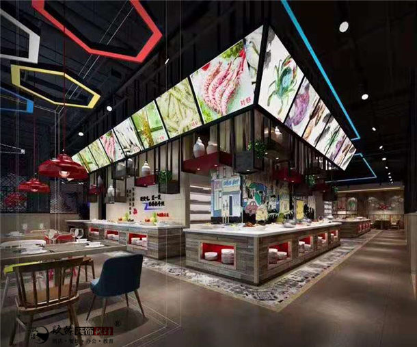银川九月椒自助火锅店装修设计案例_nxjdhl|银川火锅店装修设计公司_PY
