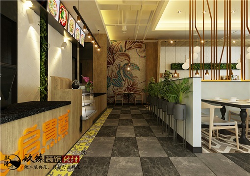 银川启胃香餐厅设计案例_nxjdhl|银川餐厅装修设计公司_PY