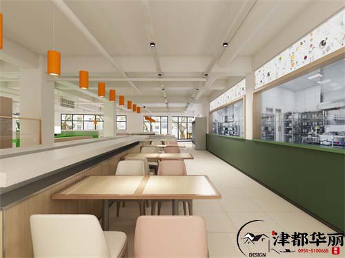 银川城投智慧市场餐厅设计方案鉴赏|银川餐厅设计装修公司推荐
